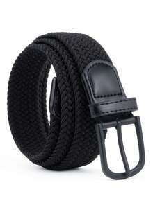 1pc Men's Solid Color Elastic Waist Belt, No Buckle, Breathable, Fashion, Casual, Suitable For Outdoor, Golf Pants, Multiple Sizes Available Casual, Business, Boyfriend Husband Father Dad Men Gift, Daily Wear, Fashion, Teen, Outdoor, Vacation, Athletic, Travel, Street, Boho, Vintage Fall, Autumn, Halloween Autumn-Winter Accessories,Suitable For Teens, Youth,Men,Casual, Outdoor, Athletic, Vacation, Graduation Gifts, Birthday, Daily Wear - 3596-a - View 3