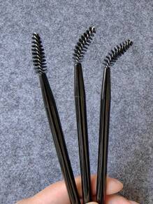 1pc Double-Headed Mascara Comb & Spiral Eyebrow Brush, Grooming Tool For Separated & Trimmed Eyebrows, Portable Beauty Makeup Brush