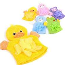 Kids Bath Towel Scrub Gloves Cartoon Baby Bathing Gloves 2-In-1 Bathing Ball Lather Net - Multicolor - View 2