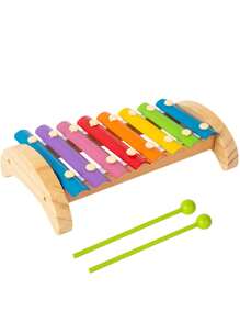 Juguetes musicales de madera Montessori, ayudas didácticas de música para la primera infancia, música Orff escolar, coordinación mano-ojo de 8 tonos para educación temprana, regalos de cumpleaños para niños, regalos preescolares para niños pequeños