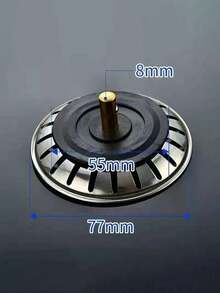 Stainless Steel Kitchen Sink Strainer And Plug - Polished Waste Plug With Hair Trap For Bathroom And Kitchen Drain Protection - Multicolor - View 7