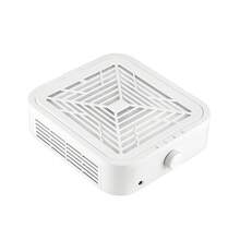 foreverlily Máquina aspiradora de polvo para uñas con potente extractor de succión para manicura, filtro profesional para manicura, 120 W (blanco) - Enchufe EU Tipo C(220-240V) - Ver 2