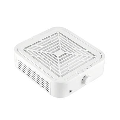 foreverlily Nail Dust Collector Machine Cleaner With Powerful Suction Extractor Fan For Manicure, Professional Filter For Nail Art, 120W (White)