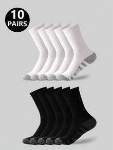 5/10/20 Pairs Of Sweat Absorbing Socks And Sports Socks - Multicolor - View 24