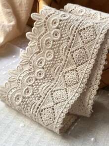 1 Yard Lace Embroidery, Water-Soluble Lace Accessories, Handmade DIY Clothing, Skirt Hem Decoration Border, 9cm
