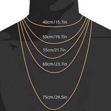 男士十字架吊坠项链，基础款男士十字架项链，防水不褪色不锈钢饰品，高品质细链十字架吊坠项链，链十字架项链，时尚不锈钢饰品，送给他的礼物，适合日常佩戴和派对场合 - 黑色 - 查看 3