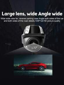 1 pieza Cámara de visión trasera de alta definición y ángulo amplio de 170°, cámara de monitoreo de visión trasera para automóvil - Multicolor - Ver 7