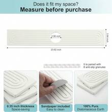 Wasserhahnmatte für Küchenspüle, Diatomit-Ablage für schnell trocknende Steinspülen, super saugfähig, verhindert feuchtigkeitsspendende Aufbauung – Wasserhähne-Splash-Schutz für Badezimmertheke, Küche