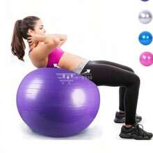 Pelota de yoga a prueba de explosiones engrosada para principiantes, pelota de fitness para mujeres embarazadas que dan a luz, pelota de yoga de equilibrio para niños. - Morado - Ver 2
