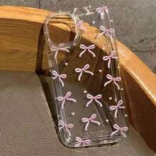 Cute Pink Heart Bow Phone 17 16 15 14 13 12 11 Pro 13 12 17Air 16e Shockproof Soft Cases Coque FRJZ - T7765 - 查看 3