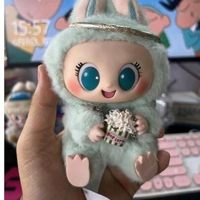 8件/包（不含娃娃）：新款娃娃屋迷你模型爆米花树配件包，娃娃吊坠，帆布爆米花吊坠，派对礼物，节日礼物，收藏品