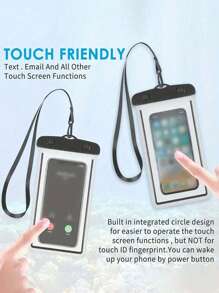 1/3/5 pezzi Custodia impermeabile e trasparente per telefono, protezione subacquea per nuoto, immersioni, surf e kayak | Compatibile con touch screen | Ideale per spiaggia, crociera, pesca e attività all'aperto | Essenziale per le vacanze estive