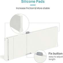 Vtopmart 6 Pack Drawer Dividers For Clothes, 4&#34; High 116&#34;-17&#34; Adjustable Expandable Dresser Drawer Organizer, Plastic Drawers Separators For Dresser, Baby Clothes, Underwear, Kitchen &Amp; Office Storage