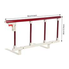 WANLECY Elderly Bed Rail Safety Bed Guard Adults Assist Handle For Home Care/Hospital - 紅色 - 查看 2