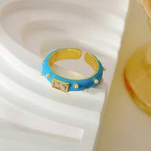 Women's Punk Style Geometric Crystal Rings, Fashion Jewelry Gifts That Complement Daily Outfits And Party Accessories - Ring - View 6