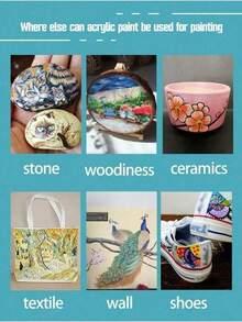 MADISI 18 件 X 15 毫升丙烯粉彩颜料套装，12 件 X 15 毫升丙烯颜料套装，覆盖性好，缎面处理，适用于大多数艺术和工艺表面，适用于学校用品，返校