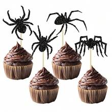 12 miếng mút xốp hình chú dơi và xe ngựa hình phù thủy trang trí bánh cupcake chủ đề ác mộng trước Giáng sinh dùng để trang trí bánh sinh nhật - Nhiều màu - Xem 14
