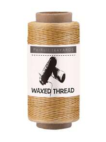 1 卷蜡线，150 米/164 码皮革缝纫线，手工缝纫线，适用于手工缝制皮革、装订和初学者手工 DIY