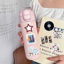 100 pezzi Adesivi colorati e carini a tema animali in stile Y2K, adatti per planner, laptop, borracce, frigoriferi, libri, bagagli, scrivanie, caschi, skateboard, chitarre, scrapbook, scatole fai-da-te, etichette per confezioni, decorazioni per feste - nero - Visualizzare 6