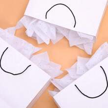 120 Sheets 20"X14" White Tissue Paper For Gift Bags Packaging Glitter Art Tissue Paper For Crafts