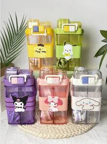 Sanrio كوب قهوة كبير السعة مع قطعة واحدة من سانريو كورومي ميلو سيمورول بومبوبرين بوشاكو لطيف مع تقسيم في منتصف الرحلتين كوب شاي حليب مناسب للمدرسة والسفر اليومي إلى العمل والتنقل والرياضة الخارجية سهل الحمل عيد الميلاد التخرج مهرجان هدية مثالية