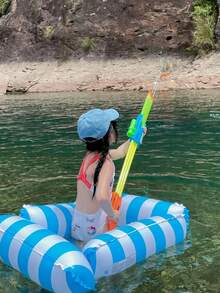 Hamaca inflable de 4Tube para piscina, hamacas de agua para salones, accesorios multiusos para la piscina (sala de estar, sillón, er) para piscinas, lagos, exteriores, playas - Multicolor - Ver 3