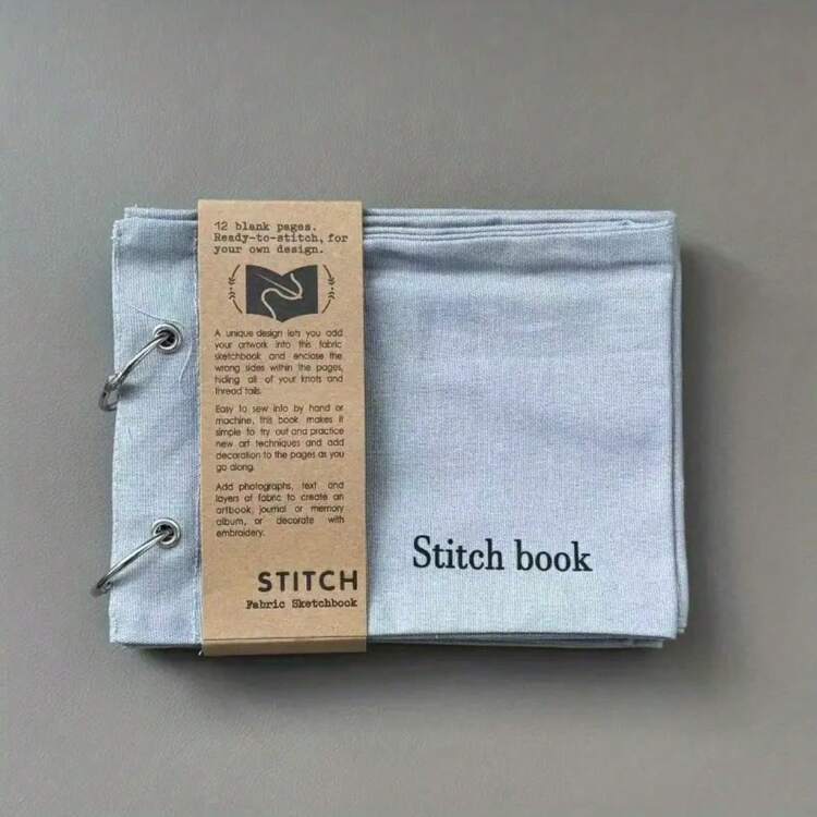 Tela en blanco para cuaderno de bocetos, página de línea, tela en negro para prop de cuaderno - Multicolor - Añade 9