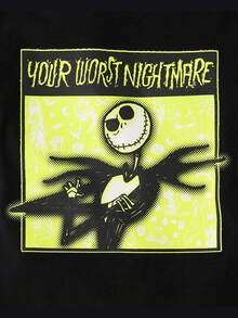 The Children's PLACE Boys Nightmare Before Christmas™ Graphic Tee - màu đen - Xem 2