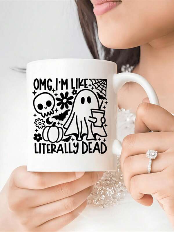 1 pieza Mug de Halloween de 11 onzas, Mugg de café, Cerámica de taza de chocolate, Decoraciones, Taza de cafetería, Regalos, Canguro de caCaron, regalo de Acción de Gracias, Murciélago de calabaza, Vasos para fiesta de Navidad, regalos personalizados para familia, hombres, amigos, aniversario, festival, vaqueros, adecuado para acampar al aire libre, picnic, mesa de oficina en casa, Día de San Valentín, Navidad de bodas, viajes, mug, multiusos para mujeres