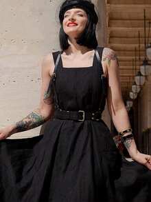 女士皮质束身腰带朋克风皮质束身腰带女士束身腰带服装配饰