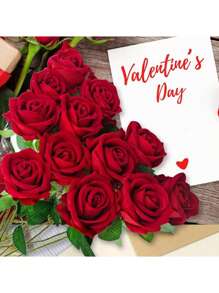 6/12 Rosas artificiales, Rosas rojas oscuras Flores artificiales Rosas falsas para decoración DIY Ramos de boda Centros de mesa Decoraciones, Decoraciones para despedida de soltera, Día de San Valentín, Decoraciones para baby shower, Decoración del hogar, Decoración de centros de mesa, Decoración navideña, Decoración de dormitorio, Decoración de jardín. Regalo.