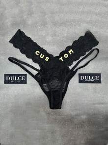 1 Mảnh Đồ lót tùy chỉnh Tên phụ nữ Đồ lót cá nhân, Văn bản tùy chỉnh, Là món quà tuyệt vời nhất cho vợ, bạn gái, quà tặng ngày lễ tình nhân - Nhiều màu - Xem 3