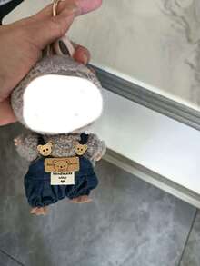 1 pieza Accesorio de ropa] Llavero con colgador de ropa, tirantes de peto lindos