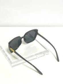 1 件复古超大女士时尚眼镜，方形镜框，适合全脸，适合户外、海滩派对、街头摄影、所有季节