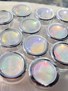0.3g/Pc Red Aurora Chameleon Nail Powder, Neon Powder For DIY Nail Art Decoration, Color Changing Optical Nail Powder - Nhiều màu - Xem 2