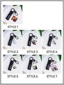 1 件定制水晶钥匙扣，带图片，定制照片钥匙扣，个性化钥匙扣，适合男士女士情人节礼物，送给男朋友、女朋友、丈夫、妻子的独特礼物，适合生日、周年纪念日、情人节