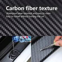 Durable Car Door Sill Protector - Easy To Apply Scratch-Resistant Waterproof Plastic Protective Film For Car Door Edges, Side Mirrors And Entry Steps - Long-Lasting Adhesive, Fits All Models, Door Edge Guards, Scratch Cover, Seamless Integration - Black - View 2