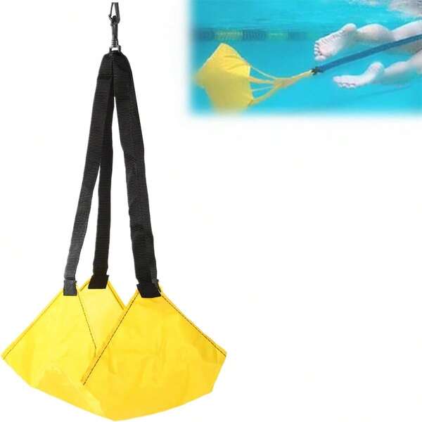 Productos de procura como paracaídas de natación, paracasines de entrenamiento de fuerza y cuerdas Elastic para nadar en interiores, con bolsas de red