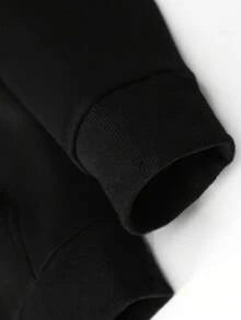 2pcs/Set Men's Thickened Thermal Lined Hoodie And Pants Casual Sports Suit, Autumn/Winter