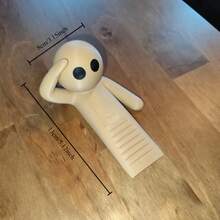 1 件简约装饰可爱门挡，3 种表情选项，创意趣味装饰门挡，适用于客厅、卧室、浴室，独特的楔形门挡 - 彩色 - 查看 4