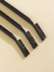 1pc Double-Headed Mascara Comb & Spiral Eyebrow Brush, Grooming Tool For Separated & Trimmed Eyebrows, Portable Beauty Makeup Brush