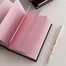 1pc Cute Strawberry Chocolate Pink A6 Notebook, Minimalist Student Diary Planner - A6 - View 5