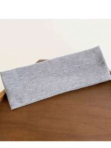 قطعة واحدة شريط رأس رياضي للنساء بلون واحد، إكسسوارات شعر للاستخدام اليومي والمنزلي، إكسسوارات موضة لف الرأس، أغراض المدرسة والجامعة، شرائط الرأس