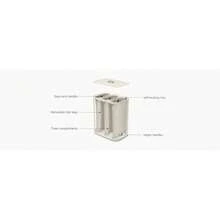 Joseph Joseph Tota Trio 90 Liter/23.8 Gallon Laundry Hamper Separation Basket With Lid, 3 Removable Washing Bags With Handles- Ecru - 彩色 - 查看 7