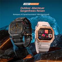 LOKMAT OCEAN GT Smartwatch, 1.75-Inch HD Screen, Bluetooth Calling, Push Message Reminders, Over 100 Sports Functions, Waterproof Outdoor Sports Watch, Flashlight Lighting Function - OCEAN GT - 查看 1