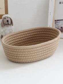 3个椭圆形收纳篮，纯色简约风格，适合客厅桌面，可收纳零食、水果、玩具，也适用于玄关、浴室、家居装饰，可放置化妆品、香水、眼镜、相框，可用作节日礼品篮（3件套=小号+中号+大号），也适合作为圣诞礼物。 - 卡其色 - 查看 7