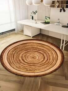 1 buc. Covor vintage cu aspect de lemn artificial (material de catifea, model imprimat), covoraș decorativ lavabil, potrivit pentru sufragerie, dormitor, decor pentru casă, primăvară/vară, Ziua Mamei, cadou de absolvire, covor pentru sufragerie, covor decorativ, decor pentru dormitor, covor mic, covor, decor pentru casă, covor pentru sufragerie