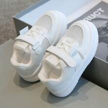 Zapatos blancos para niños, transpirables y suaves, con una suela cómoda, estas zapatillas sin cordones para niños,zapatillas casuales para niñas - Blanco - Ver 4