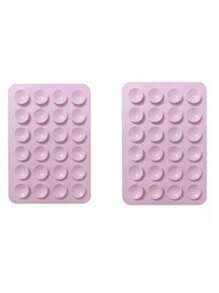 1 pezzo Supporto adesivo per telefono mobile lavabile antiscivolo in silicone spesso a ventosa doppia faccia con 24 fessure