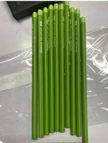 1 套 10 支装 3.2 毫米粗铅笔，带绿色三角形笔杆，HB 2B 铅，适合学生和儿童，用于学校用品，返校 - 彩色 - 查看 8